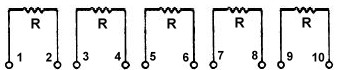 10-Pin SIP Resistor Array