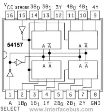54157 IC Multiplexer Terminal Connections