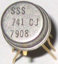 8-Lead TO-5 Package contaning a 741 operational amplifier