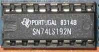 Socket Mounted 74LS192 Decade Counter IC