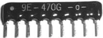Through-hole 9-Pin SIP Resistor
