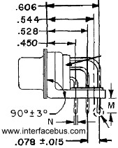 3-row 15 pin D-sub Insert Arrangments