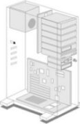 Tower used as a PC case or chassis