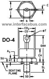 DO-4 Diode Package outline shape