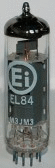 picture of El84 vacuum tube