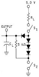 Standatd TTL Load Circuit with switchable components