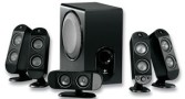 Logitech Speaker System X-530 5.1 Surround Sound Center, Base, Left/Right Front/Rear Speakers
