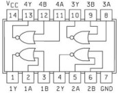 Quad 2-input NOR Gate Integrated Circuit