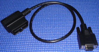 OBD Cable having an OBD end and a DB-9 end termination