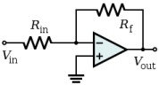 Inverting Op-Amp, or Operational Amplifier Circuit
