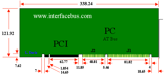 PC-AT /PCI Board Size