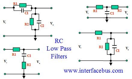 Different styles of RC Filters