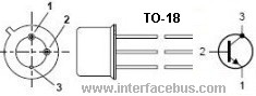 TO-18 Schematic showing lead location and function
