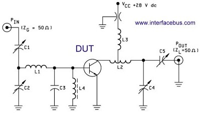 DUT Transistor Circuit Schematic