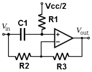 Dual Voltage Supply Unity Gain All-Pass Filter Op Amp Circuit