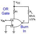 Burn-in Test Circuit for an OR Gate