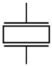 Schematic symbol for a crystal