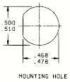 D-Cut Mounting Hole