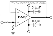 Non-Inverting Op-Amp configured as an Isolation amplifier