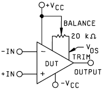 Op-Amp Off-Set Null Adjustment Circuit