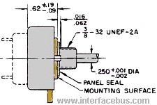 Potentiometer Resistor case drawing