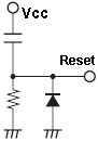 RC passive reset circuit