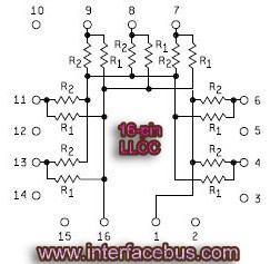 Parallel Resistor Termination Network IC
