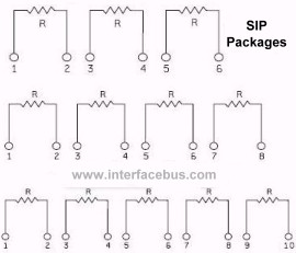 Resistor Networks & Arrays 1K 2% 4Pin Isolated 5 pieces 