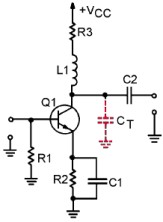 Shunt Peaking Coil used in a RF transistor amplifier circuit