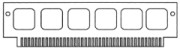 Basic outline of a SIMM memory stick