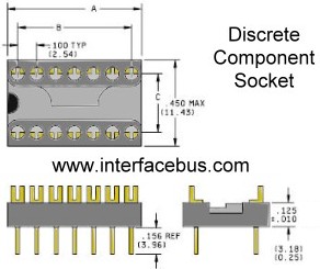 Discrete Component DIP Socket