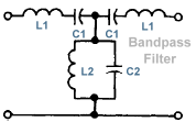 Bandpass LC T-Network