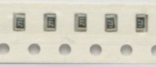 SMD resistors on a tape and reel strip