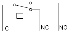 Schematic symbol for a temperature actuated switch