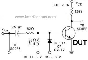 Transistor Saturated Switching Test Circuit