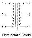 Electrostatic Shielded Transformer Schematic Symbol