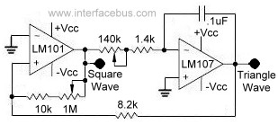 Triangle Wave Oscillator circuit