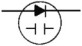 Schematic symbol for a varactor diode