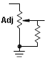 Shunt resistor applied to a variable resistor