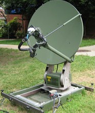 Satellite Radar on pedistal