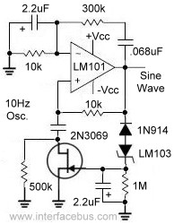 Wein-Bridge SineWave Oscillator circuit